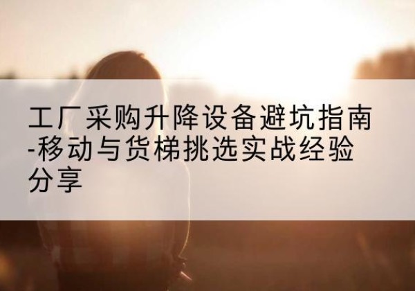 齐河移动式升降机怎么选-工厂采购升降设备避坑指南-移动与货梯挑选实战经验分享